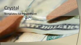  Presentation with time value of money - Slide set with wage hour - time of money background and a  colored foreground