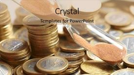  Presentation with time money - Amazing presentation design having wage hour - time of money backdrop and a  colored foreground