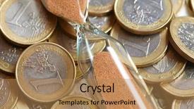  Presentation with time money - PPT theme consisting of wage hour - time of money background and a  colored foreground