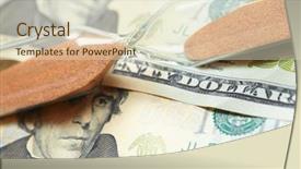  Presentation with time value of money - Beautiful presentation design featuring wage hour - time of money backdrop and a  colored foreground