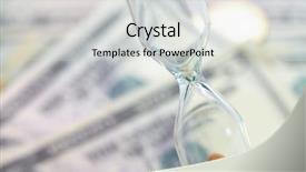  Presentation with time money - Colorful slide set enhanced with wage hour - time of money backdrop and a light gray colored foreground