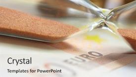  Presentation with time money - Cool new slides with wage hour - time of money backdrop and a  colored foreground