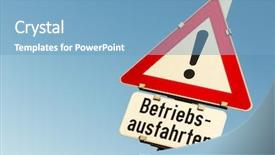  Presentation with caution - Beautiful PPT theme featuring wage hour - traffic sign caution operating exits backdrop and a  colored foreground