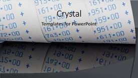  Presentation with calculator parabolic - Presentation theme enhanced with wages - calculation strip of calculator background and a lemonade colored foreground