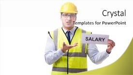  Presentation with salary - Cool new slides with wages - construction supervisor asking for higher backdrop and a white colored foreground