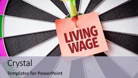  Presentation with gender wage gap - Cool new slides with wages - living wage backdrop and a light gray colored foreground