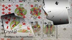  Presentation with royal - Slides with wagner - four aces and royal flush background and a coral colored foreground