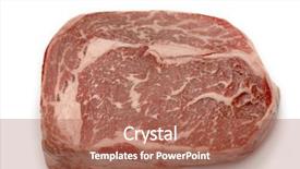  Presentation with cattle beef - Cool new PPT theme with wagyu cattle this is fram backdrop and a coral colored foreground