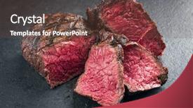  Presentation with rare cars - Amazing presentation design having wagyu point steak very rare backdrop and a tawny brown colored foreground