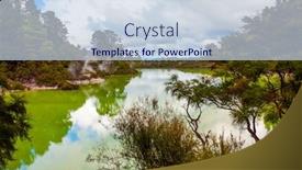  Presentation with spring water - Presentation featuring wai-o-tapu-geyser-park background and a sky blue colored foreground