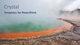  Presentation with new zealand - Audience pleasing slide set consisting of wai-o-tapu-thermal-wonderland backdrop and a lemonade colored foreground