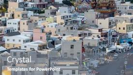  Presentation with taiwan historical - PPT theme consisting of waian-fishing-harbor-in-penghu background and a gray colored foreground
