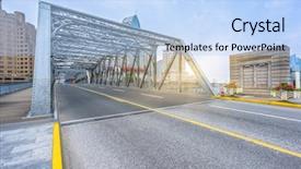  Presentation with china shanghai - PPT theme consisting of waibaidu bridge garden bridge shanghai background and a light blue colored foreground