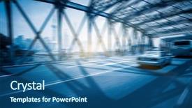  Presentation with china shanghai - Beautiful PPT layouts featuring waibaidu bridge garden bridge shanghai backdrop and a ocean colored foreground