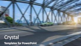  Presentation with shanghai - PPT theme featuring waibaidu bridge garden bridge shanghai background and a dark gray colored foreground