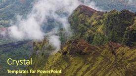  Presentation with kauai hawaii - Slide set having waimea-canyon-kauai-island-hawaii background and a tawny brown colored foreground