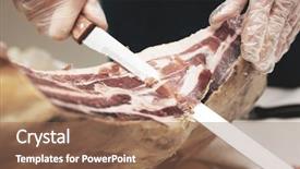  Presentation with waiter - Presentation consisting of medicinal cannabis buds in pot for muscle aches on a black table and with a white background background and a  colored foreground.