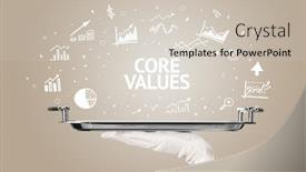  Presentation with idea - Slide set featuring waiter-serving-business-idea-concept background and a soft green colored foreground