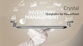  Presentation with inventory management - Cool new slide deck with waiter-serving-business-idea-concept backdrop and a soft green colored foreground