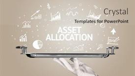  Presentation with waiter - Slide set with waiter-serving-business-idea-concept background and a soft green colored foreground