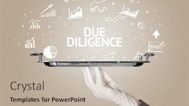  Presentation with idea - PPT theme having waiter-serving-business-idea-concept background and a mint green colored foreground