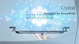  Presentation with new technology - Audience pleasing PPT layouts consisting of waiter-serving-new-technology-concept backdrop and a light blue colored foreground