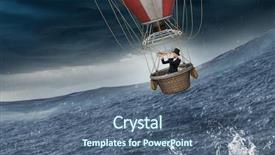  Presentation with patient waiting time - Beautiful theme featuring waiting for better times mixed backdrop and a ocean colored foreground