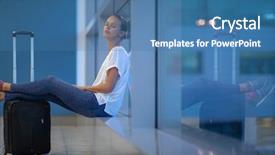  Presentation with waiting - Slide deck featuring waiting for her re-schedule background and a teal colored foreground