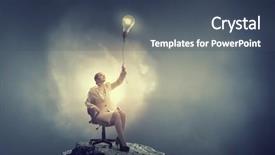  Presentation with inspiration - Audience pleasing presentation consisting of waiting for inspiration to come backdrop and a ocean colored foreground