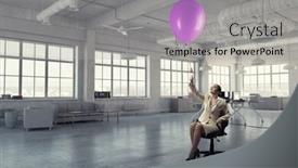  Presentation with inspiration - PPT theme with waiting for inspiration to come background and a light gray colored foreground