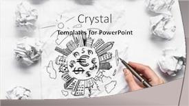  Presentation with inspiration - Presentation theme consisting of waiting for inspiration to come background and a white colored foreground