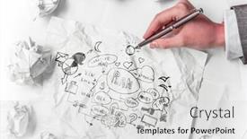  Presentation with inspiration - Theme enhanced with waiting for inspiration to come background and a light gray colored foreground