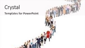  Presentation with culture - Cool new slides with waiting for their turn corporate culture backdrop and a white colored foreground