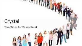  Presentation with culture - Audience pleasing presentation design consisting of waiting for their turn corporate culture backdrop and a white colored foreground