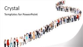  Presentation with culture - Presentation design featuring cute businessteam smiling - waiting for their turn corporate background and a white colored foreground