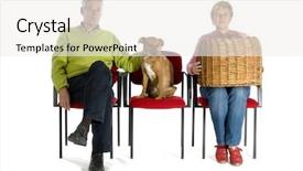  Presentation with veterinary - Colorful PPT theme enhanced with waiting in the waitingroom backdrop and a white colored foreground