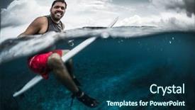  Presentation with wave - PPT layouts enhanced with waits the wave on line background and a navy blue colored foreground