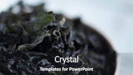  Presentation with seaweed - Cool new presentation with wakame an asian edible seaweed backdrop and a wine colored foreground