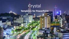  Presentation with city japan - Slides having wakayama city japan background and a ocean colored foreground