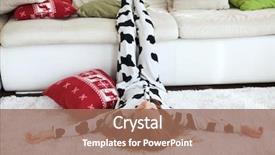  Presentation with cow - Cool new PPT layouts with wake up morning - portrait of child in soft backdrop and a  colored foreground