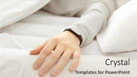  Presentation with man heart attact hand hold - Amazing presentation theme having wakeapp - hand of young man backdrop and a  colored foreground