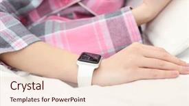  Presentation with sleep - Presentation theme enhanced with wakeapp - hand of young woman background and a lemonade colored foreground