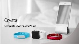  Presentation with mobile phone addiction - PPT layouts consisting of wakeapp - mobile phone and sleep trackers background and a white colored foreground