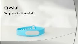  Presentation with gps tracker - Colorful slide set enhanced with wakeapp - sleep tracker on table backdrop and a  colored foreground