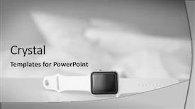  Presentation with gps tracker - Theme with wakeapp - sleep tracker on table background and a  colored foreground