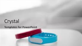  Presentation with sleep learning - PPT theme having wakeapp - sleep trackers on table background and a  colored foreground