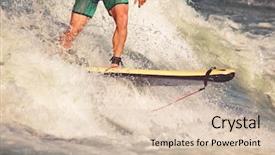  Presentation with magnetic wave - Audience pleasing slide deck consisting of wakeapp - surfer riding a wave backdrop and a lemonade colored foreground