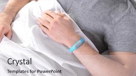  Presentation with gps vehicle tracker - Cool new slides with wakeapp - young man with sleep tracker backdrop and a  colored foreground