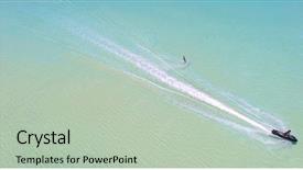  Presentation with jet - Audience pleasing PPT layouts consisting of wakeboarding - maldives island indian ocean jet backdrop and a mint green colored foreground