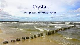  Presentation with sand - Slide set consisting of wakeboarding - sea and sand background background and a  colored foreground